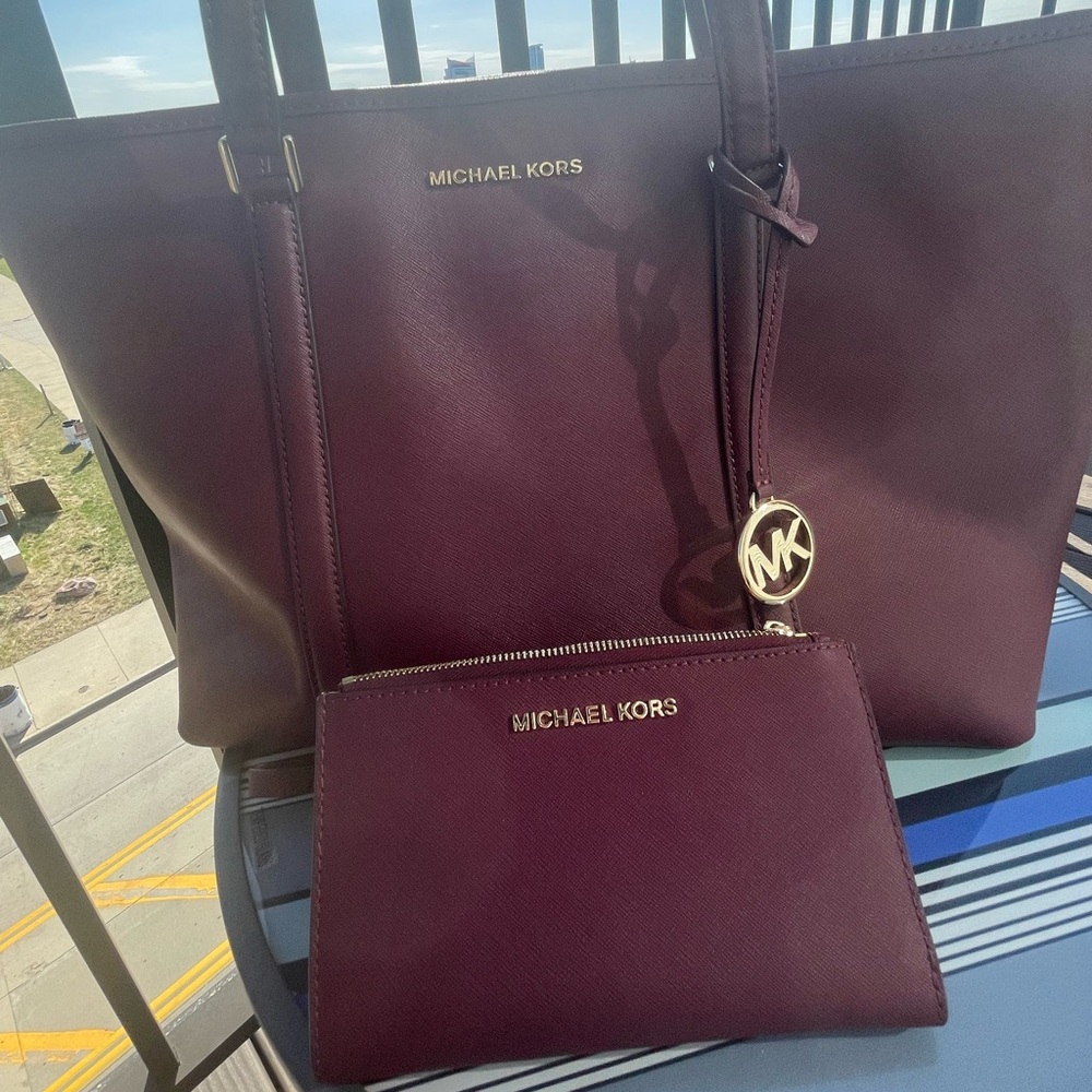 Michael Kors tote and wallet